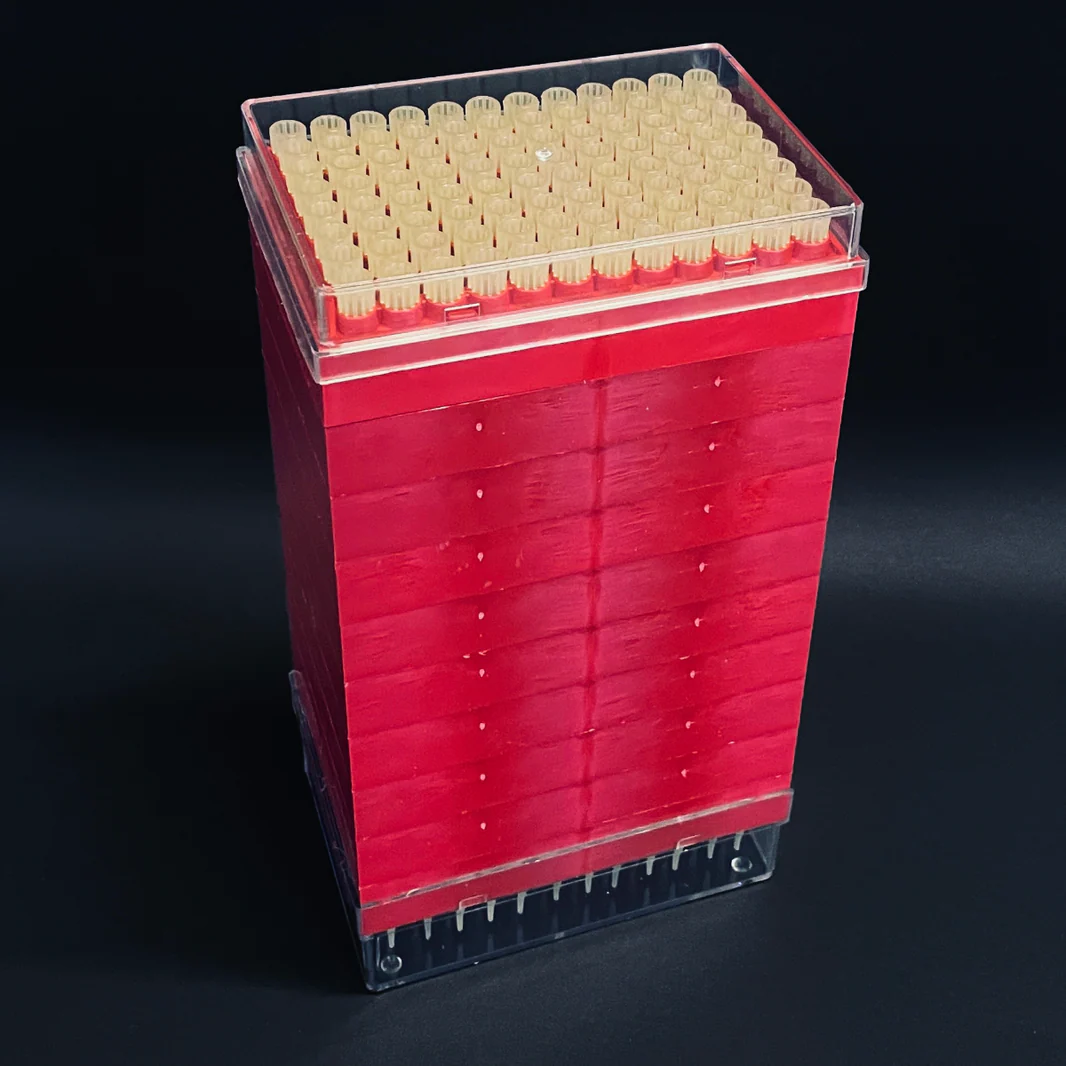 Puntali in Rack Torre tipo Eppendorf Giallo